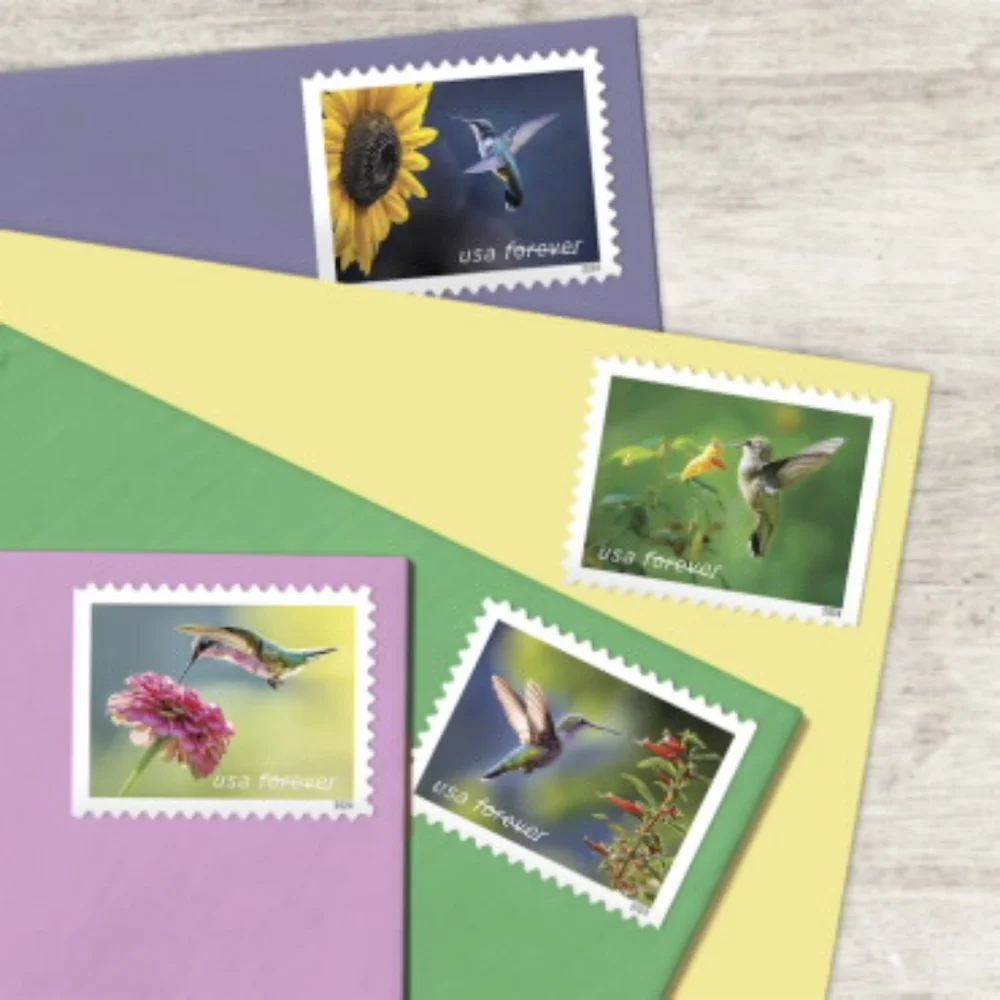 100 Garden Delights 2023 Forever Postage Stamps Postal USPS Spring Flowers Birds